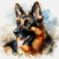 Preview: Diamond Painting Deutscher Schäferhund